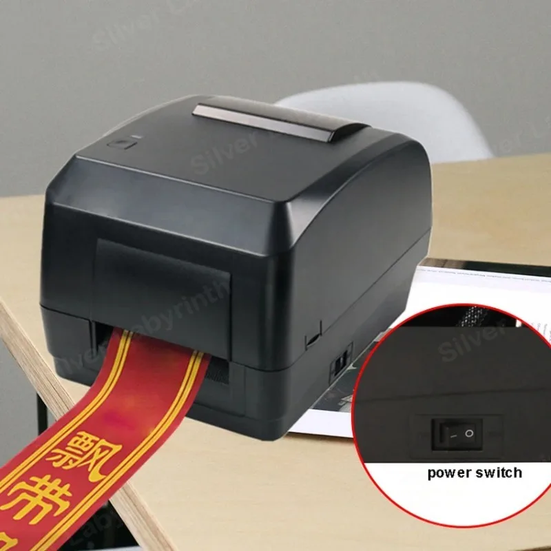 High-quality Electric Satin Ribbon Printer 140m/h with USB Interface  Decoration Ribbon Printing Machine 104mm Print Width