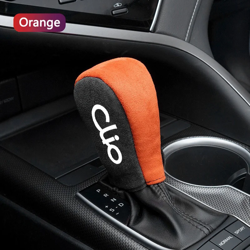 Car Center Console Shift Handle Covers Non-Slip Gear Set Handbrake Cover For Renault Clio RS 2 3 4 5 6 Sport 2022 2023 Accessory