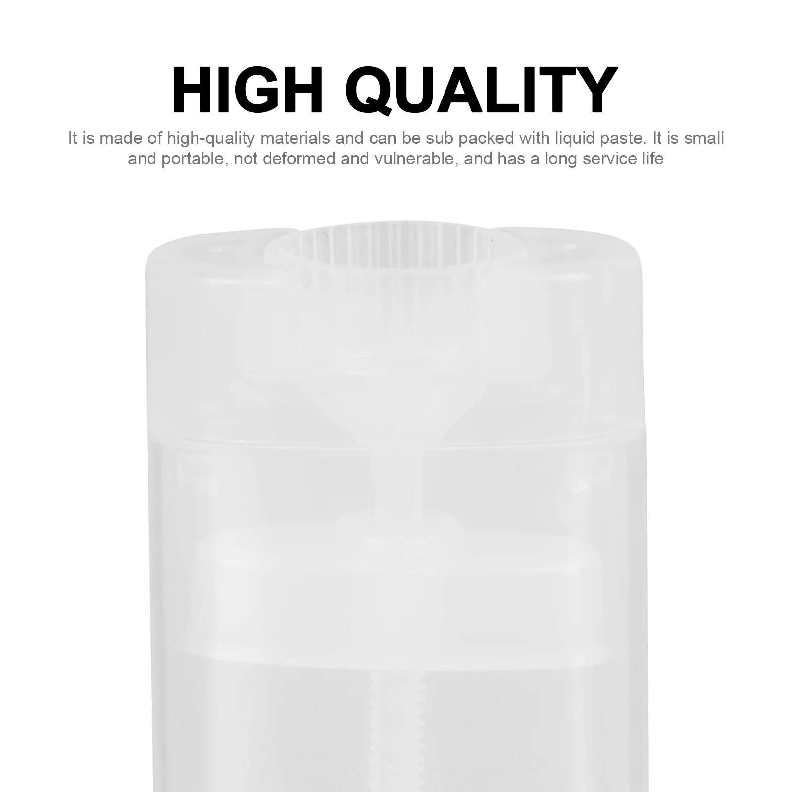 10 Pcs Deodorant Bottle No Leakage Containers Creami Multipurpose Empty Package Bottles Simple