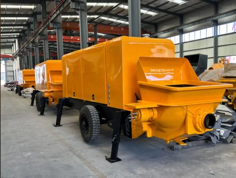 MINLE Brand Different Models of  Engine Trailer Concrete Delivery Pump Concrete Transfer Pump