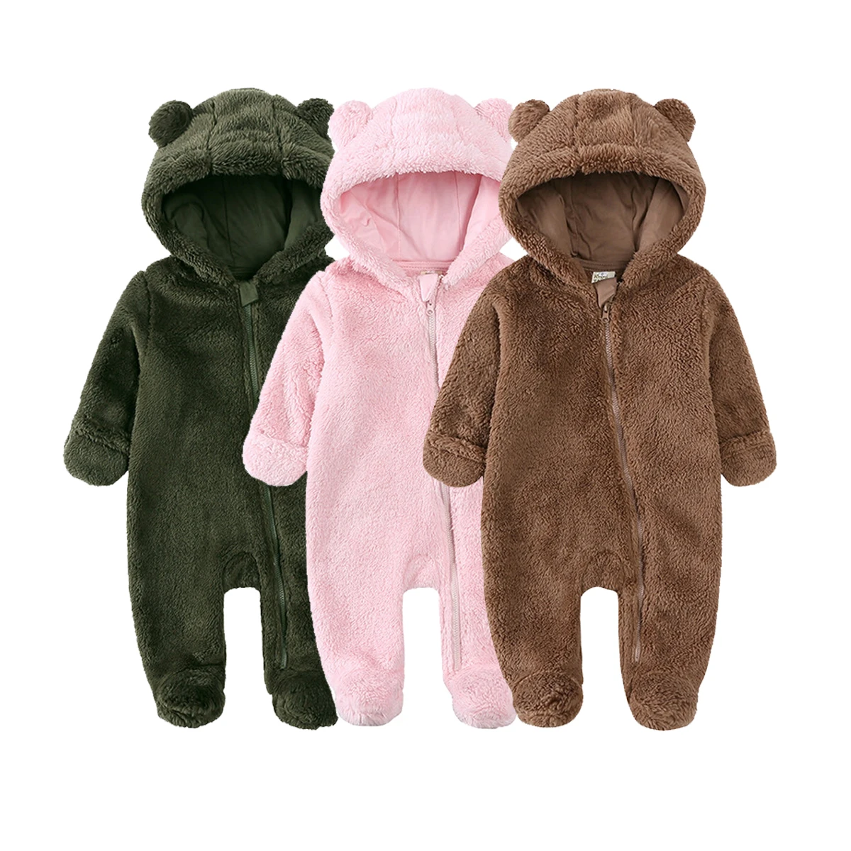 Baby Clothing Factory Shop - Baby-Kapuzen-Strampler für Neugeborene Mädchen Einteiler aus