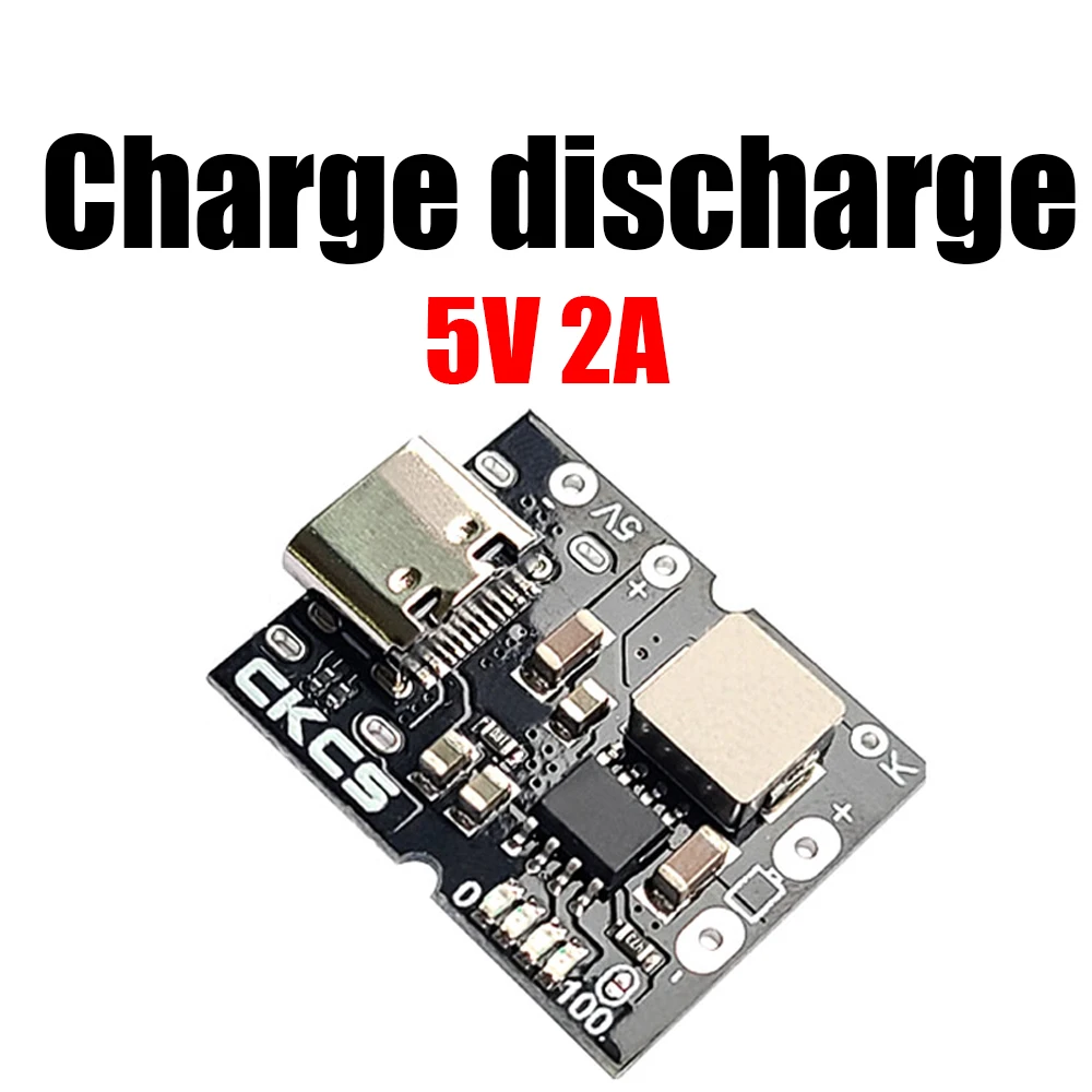 TypeC USB 5V 2A Charge Discharge Module Charging Protection Board Boost Converter POWER USB 1S 4.2V 3.7V 18650 Lithium Battery