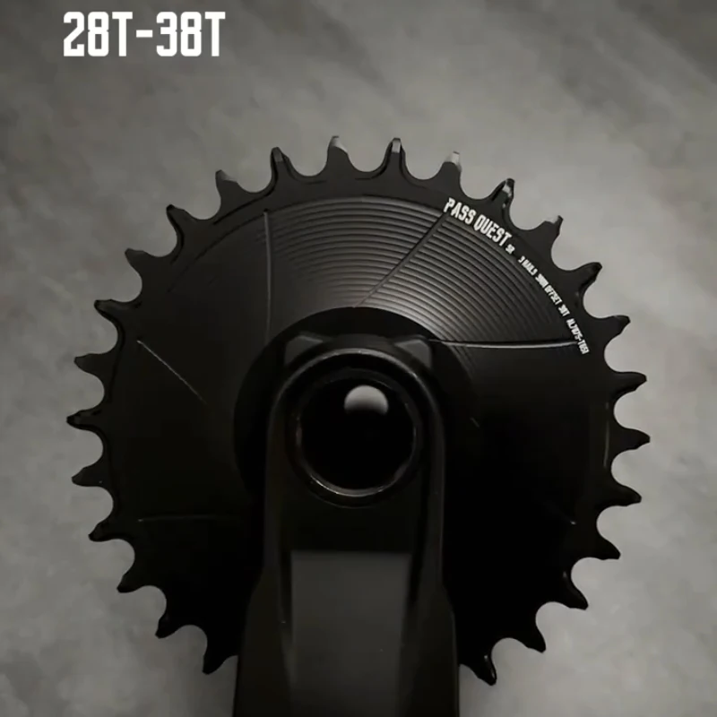 

PASS QUEST-3 мм смещенная круглая узкая широкая звездочка для 3 гвоздей с прямым креплением, кривошипный гравийный велосипед, горный велосипед 28-38T