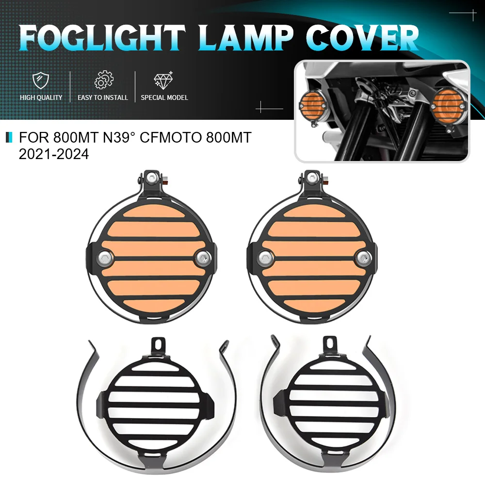 

For CFMOTO 800MT 800MT N39° 2021-2022-2023-2024 Motorcycle Accessories Fog Light Protector Guards Metal Foglight Lamp Cover