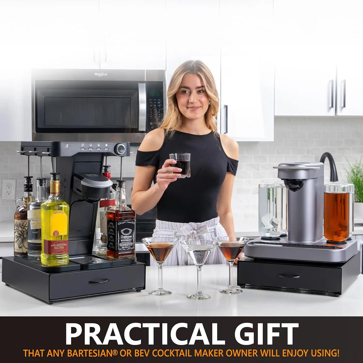 Bartesian Pod Holder – Stackable Organizer for 40 Capsules – Compatible with BEV by Black & Decker