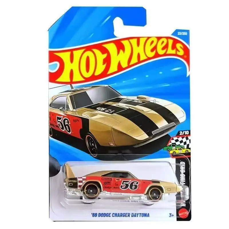 Hot Wheels Cars 2026 A 69 Dodge Charger Daytona Gold Metal Die-cast Model Toy Vehicles