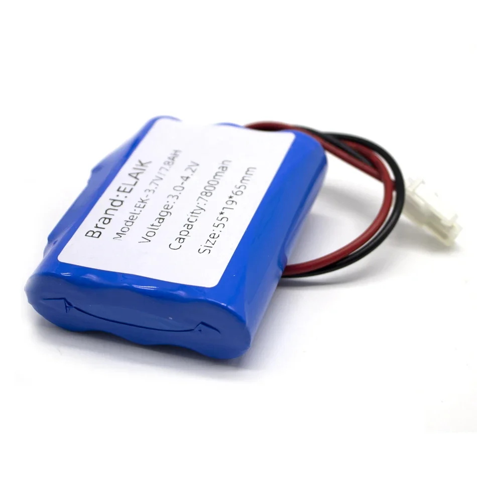 Lithium battery 3.7V 18650 with 5557-1*2 plug 6800mAh fishing LED light Bluetooth speaker rechargeable battery