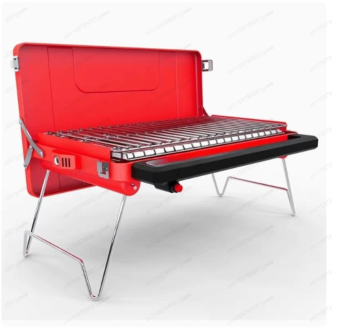 

Barbecue Family Barbecue Grill Gas Harbecue Grill Full Set of Portable Barbecue Grill Household Stainless Steel Outdoor