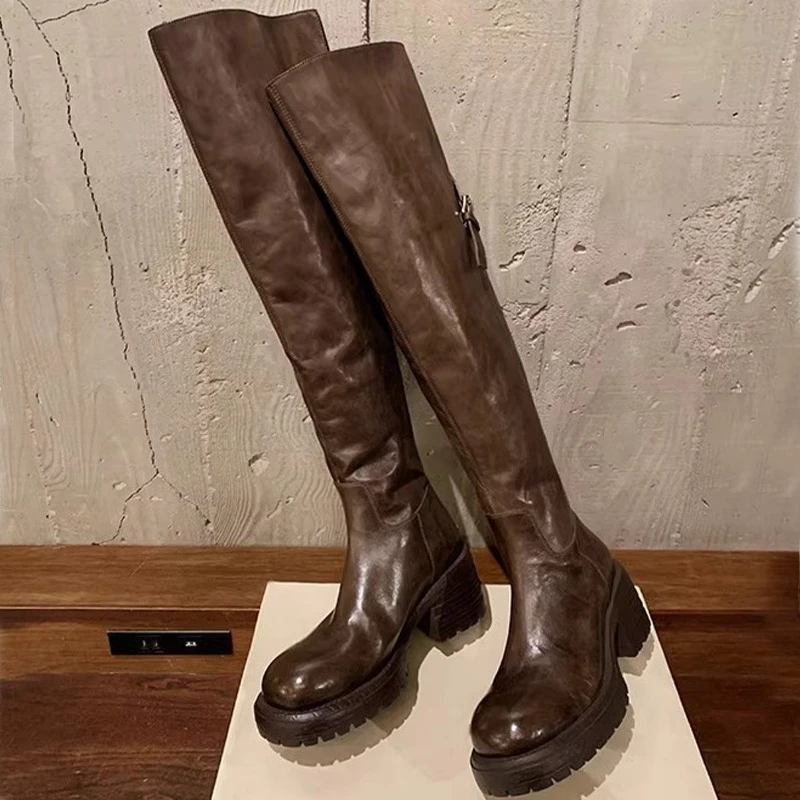 الكعب العالي المرأة أحذية عالية مصمم أحذية مكتنزة موضة فاخرة تشيلسي الأحذية 2025 الاتجاه الجديد فستان الشتاء مضخات Mujer بوتاس