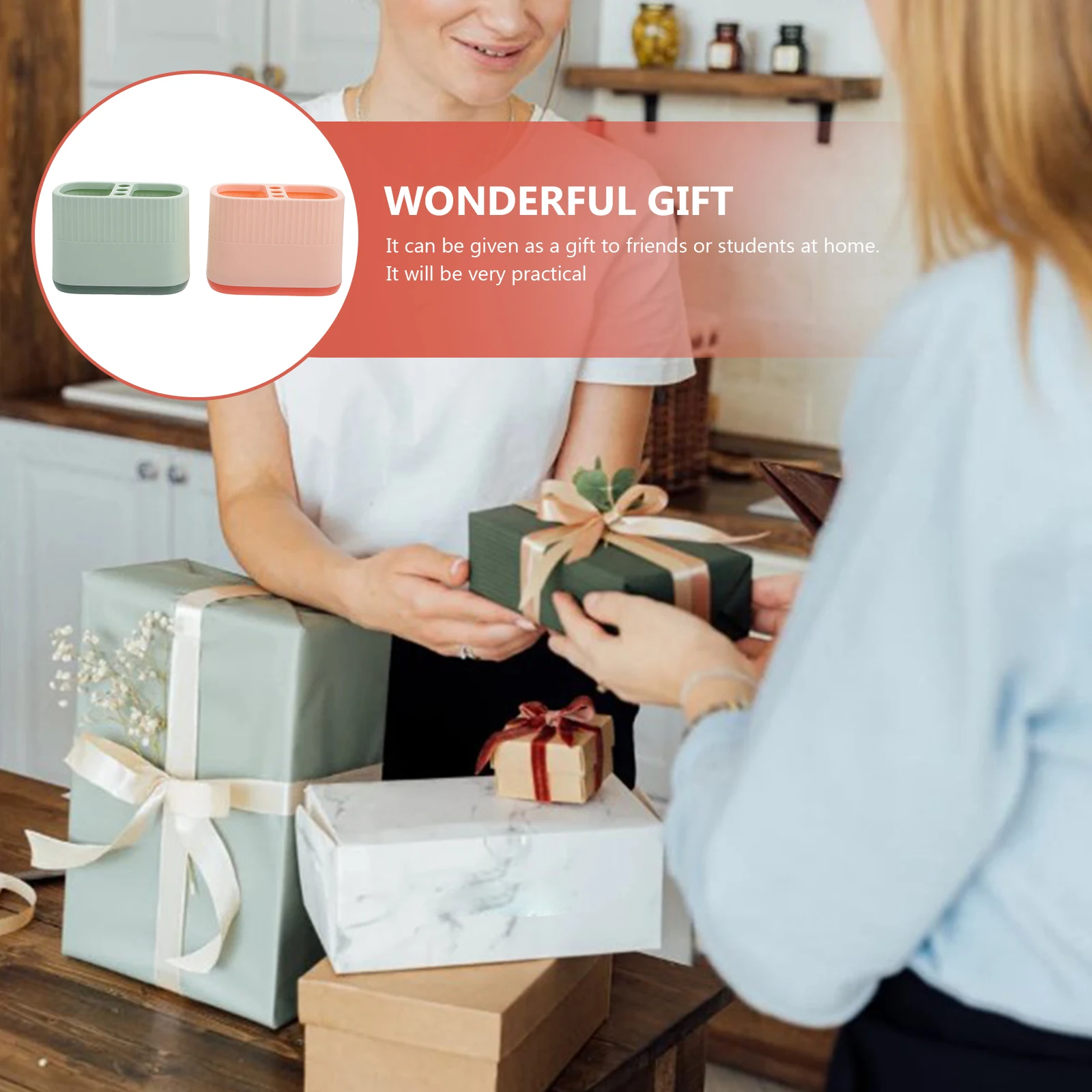 2 Pcs Pen Storage Box Desktop Organizer Office Accessories Stationary Suplies Pots Officr Supplies Table