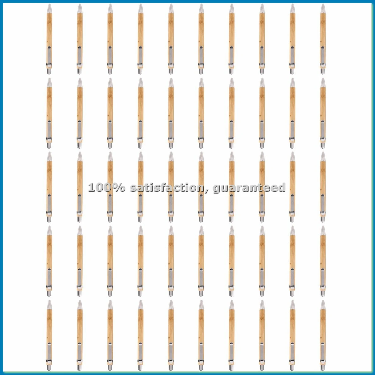 50Pcs/Lot Bamboo Ballpoint Pen Stylus Contact Pen Office & School Supplies Pens & Writing Supplies Gifts with Blue Ink-A12I