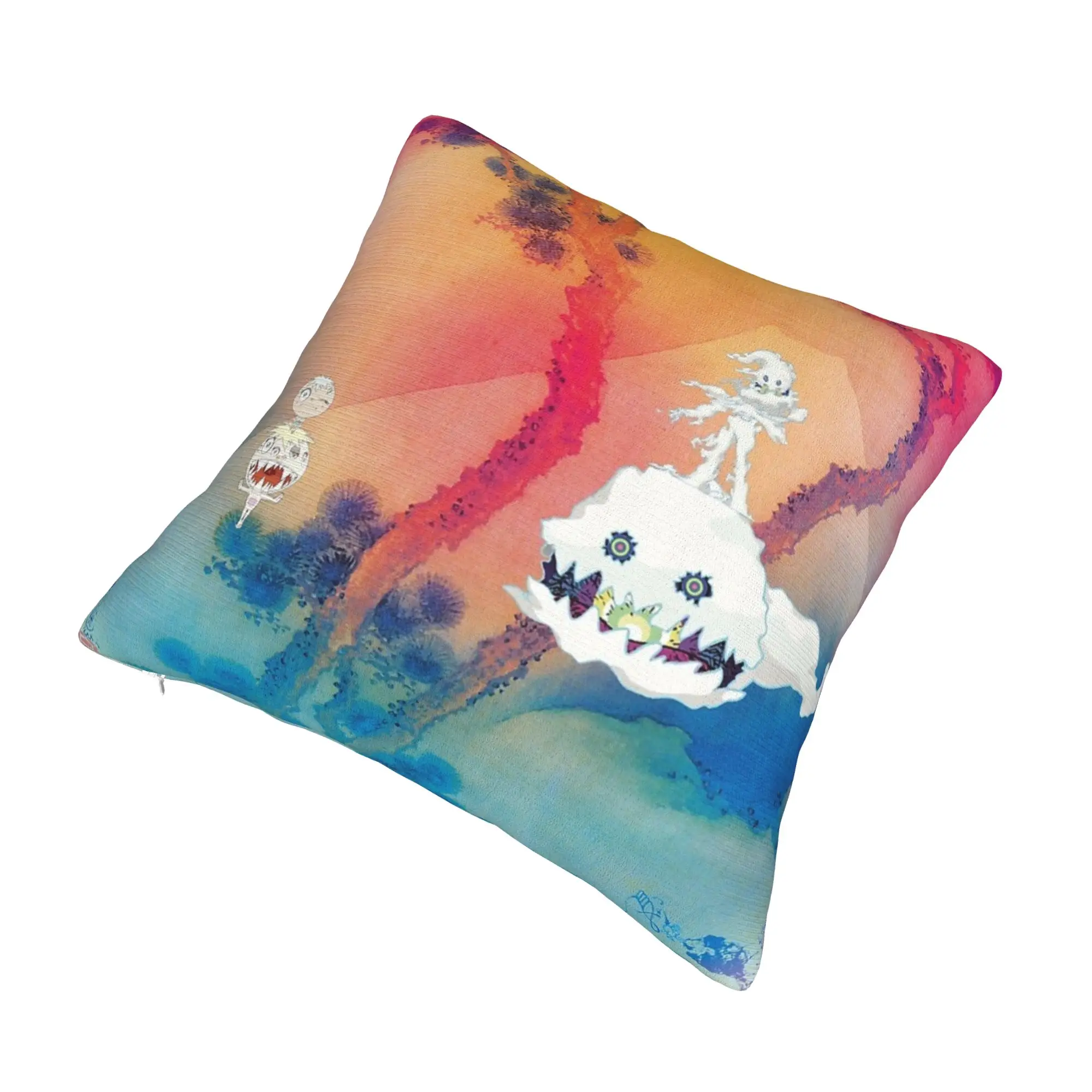 Kanye West Kids See Ghosts Pillow Decoration Modern  Chair Cushion Square Pillowcase