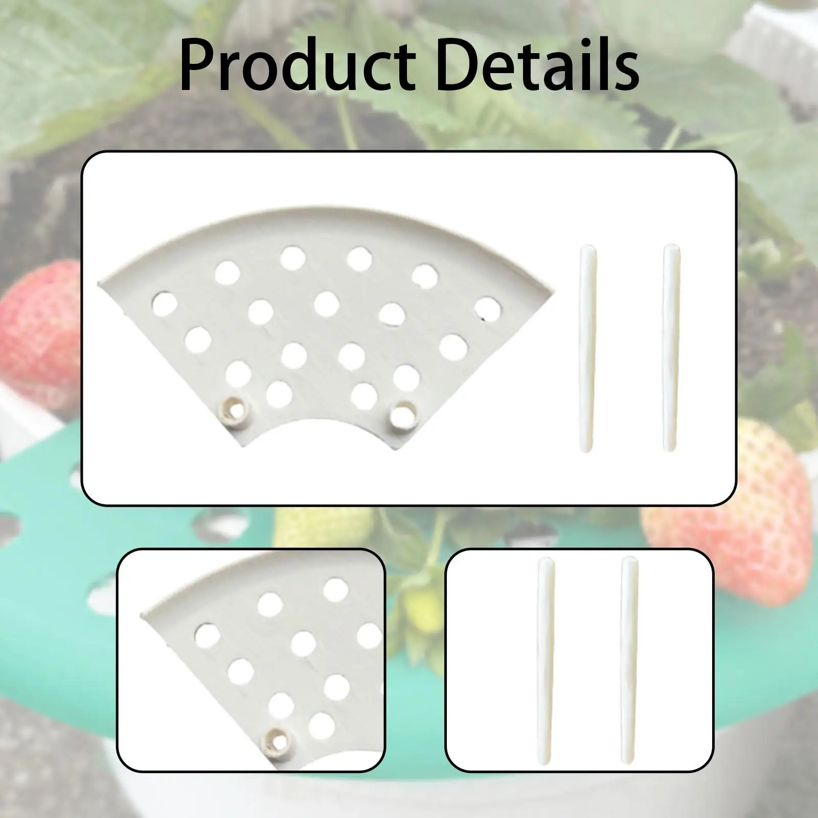 4Pcs Strawberry Supports Lightweight Keep Berries Clean with Stakes Reusable Easy to Install Waterproof Strawberry Growing Racks