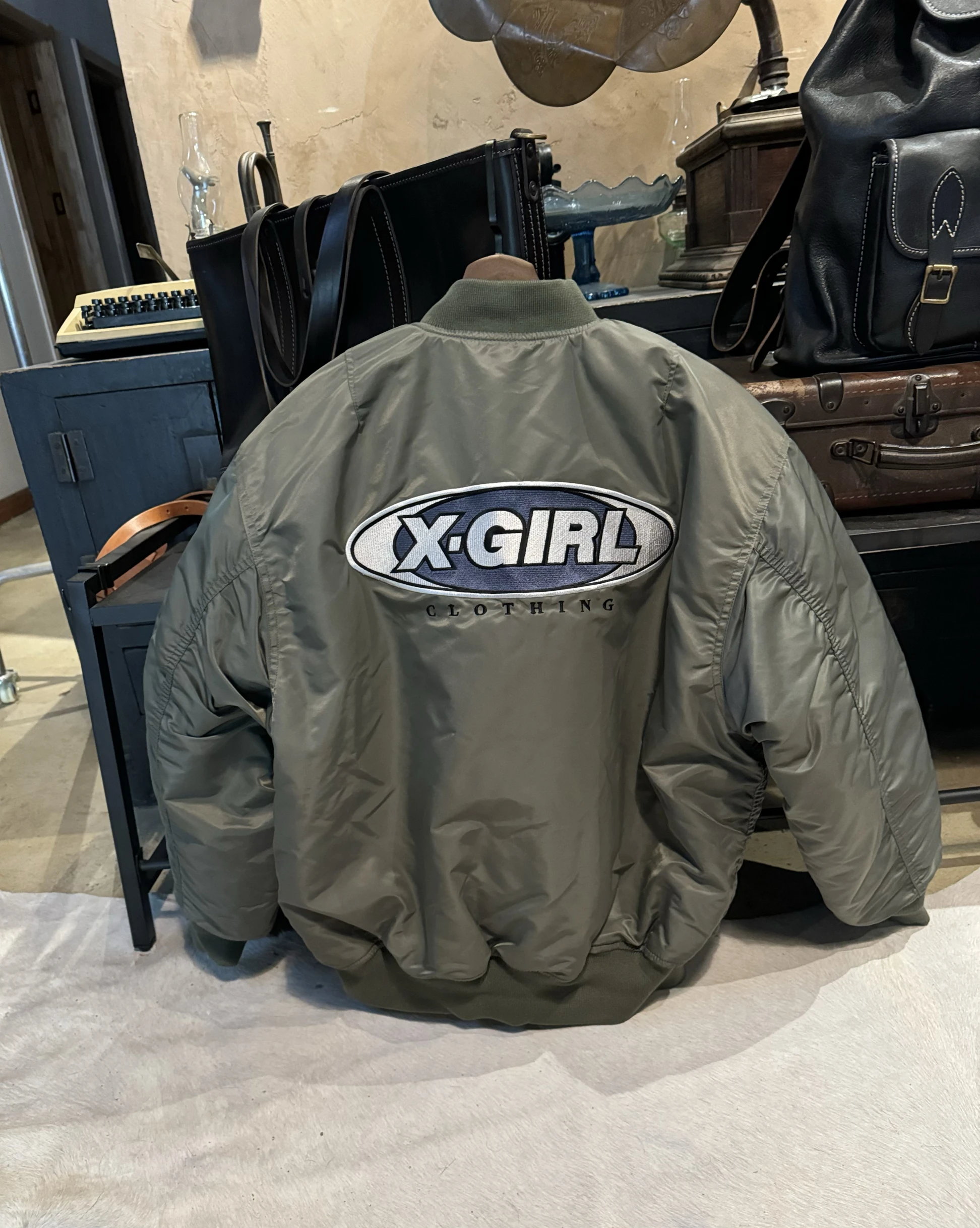 

ex Casual Cotton MA Flight Jaet Double-Sided Wear Loose Fit Stand Sve Long Faion Urban Sle Baseball Collar