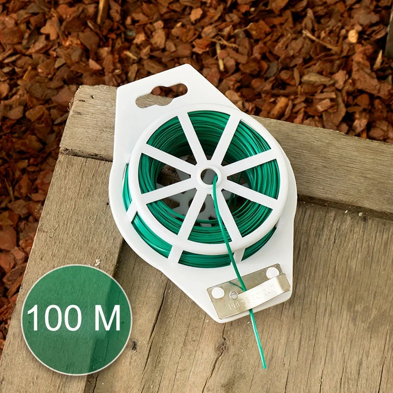 100M Nylon Garden Cable Ties Power Wire Loop Tape Flower Cable Tie Wire Multi-function Straps Fastener Reusable Tape