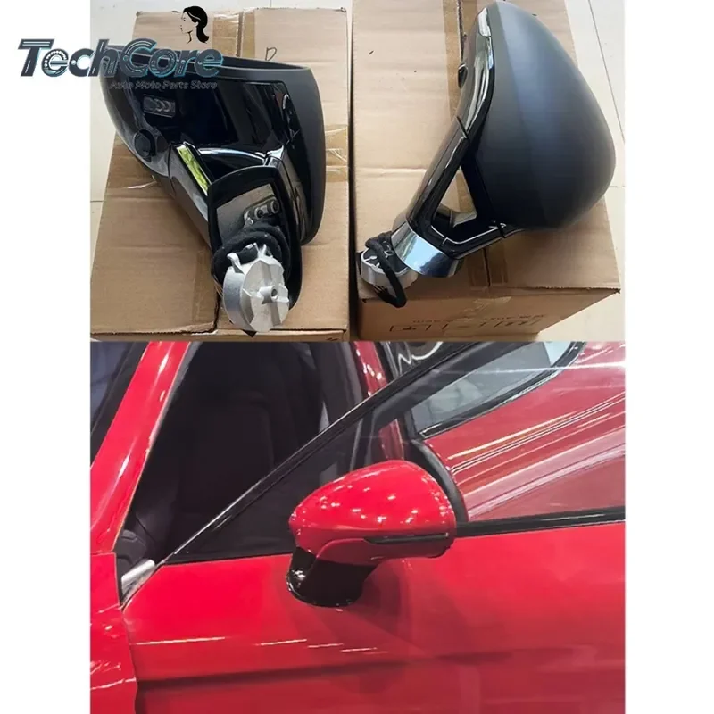 2009-2016 Direct Upgrade Right Rearview Mirror (Black) Same Car Hole Position New Condition for Panamera 970