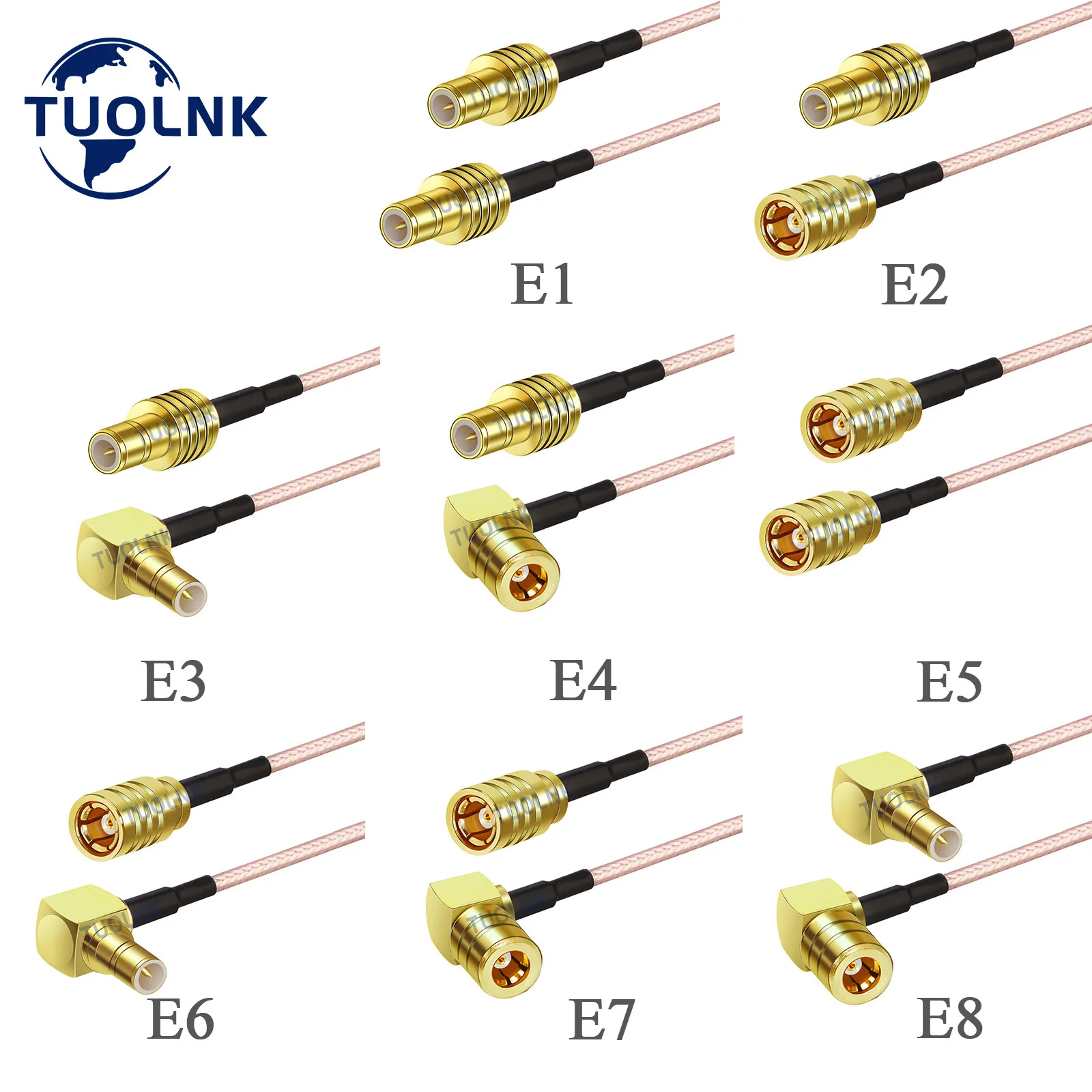 SMB Male to SMB Female Straight/Right Angle Plug RG316 RF Coaxial Cable 50Ohm Pigtail Jumper Extension Cord Cable