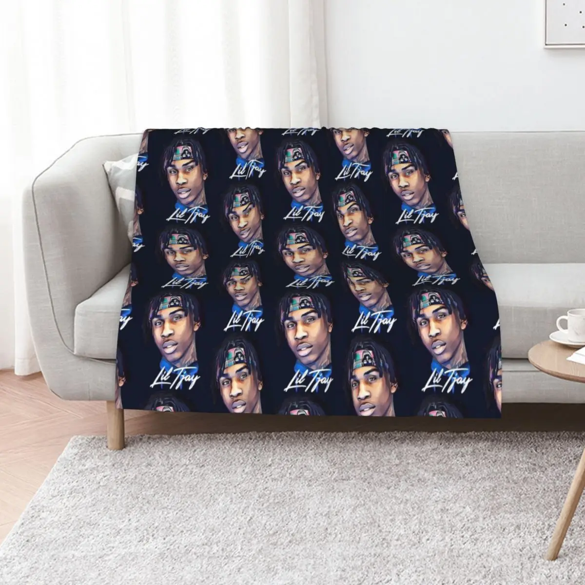 Animal Rapper Lil Tjay Hiphop Gift For Christmas Throw Blanket Travel Soft Beds cosplay anime Luxury Throw Loose Blankets