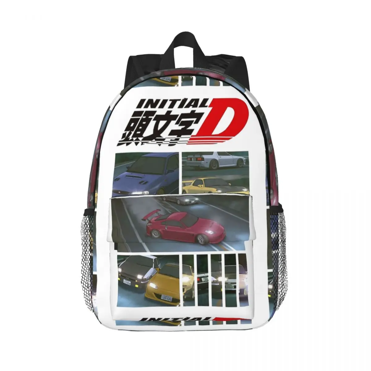 Initial D Neon Ae86 Backpacks Teenager Bookbag Fashion Children School Bags Laptop Rucksack Shoulder Bag Large Capacity