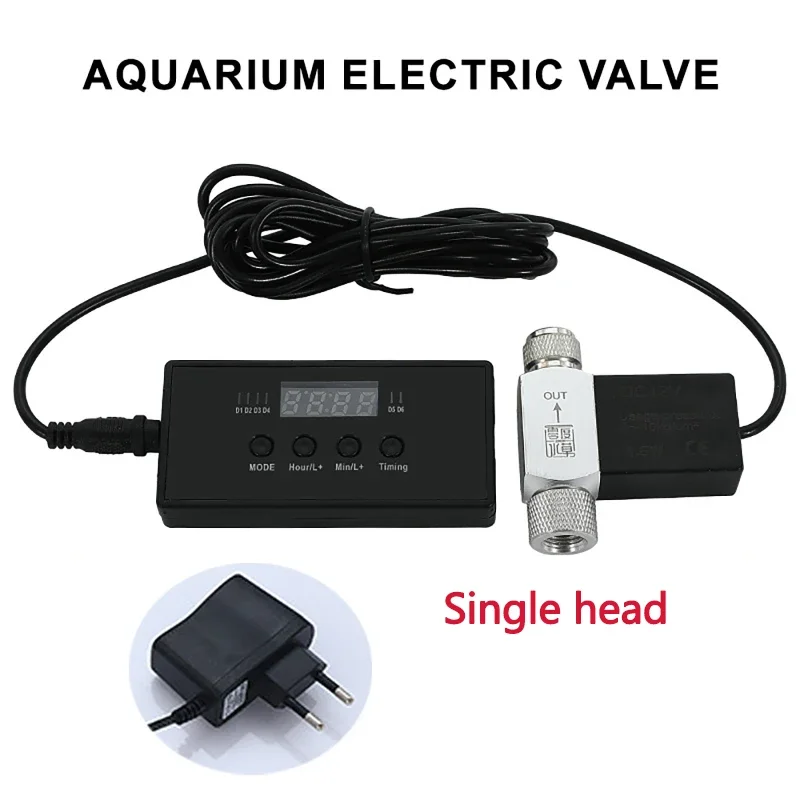 CO2 Magnetic Valve Aquarium CO2 Timing Switch Electric Valve Tank Fish Bubble Counter Auto Timed Regulator Generator Control