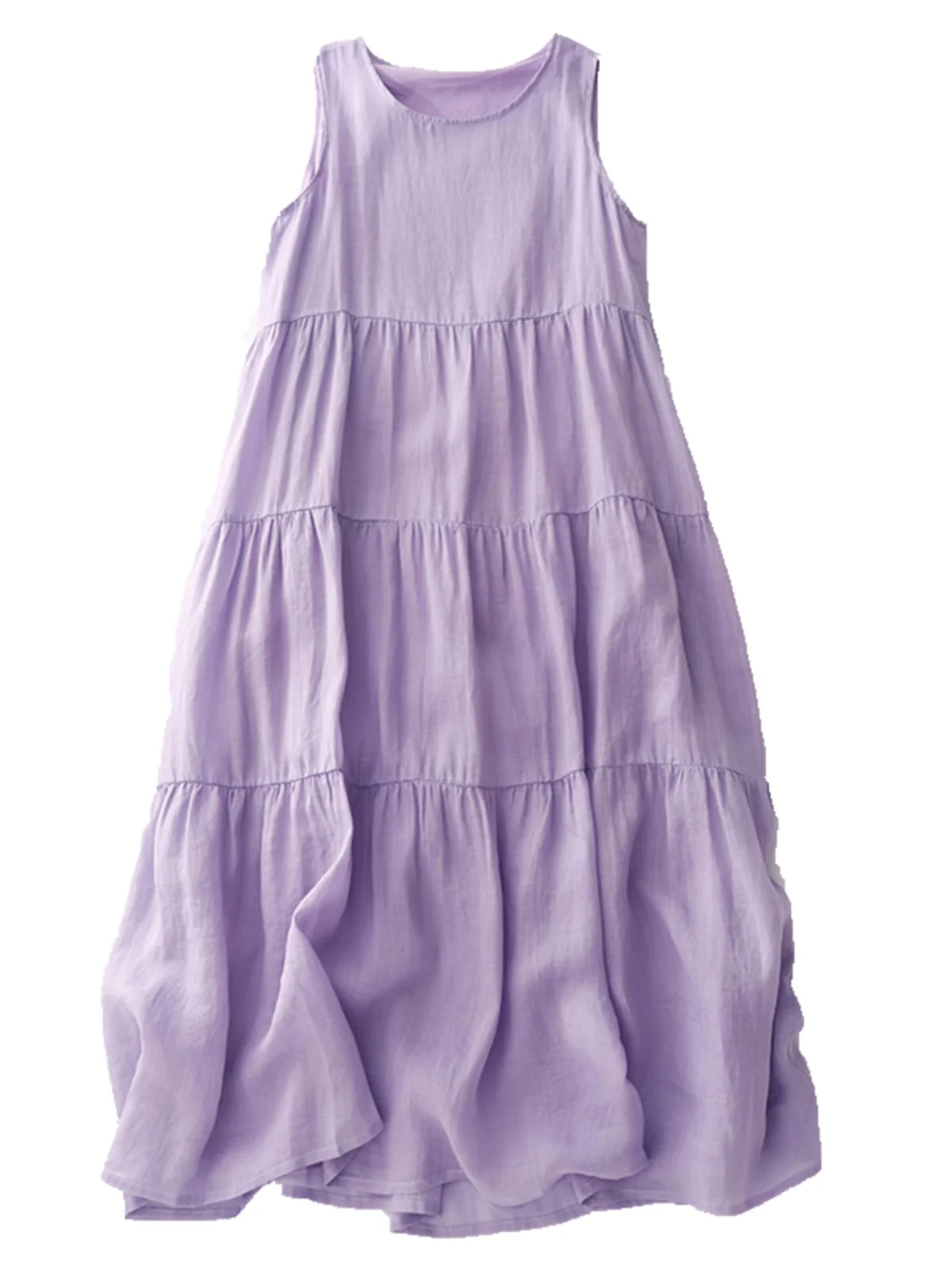 Retro Forest System Lilac Vest Skirt Women's Summer Slimming Anti-Aging Japanese Sle Puffy Skirt Cake Skirt Svel Dr