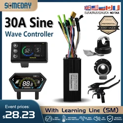 24V/36V/48V  30A Mode Sine Wave Electric Bike Controller with JN display for 1000W Electric Bicycle Ebike E-Scooter Parts  ﻿