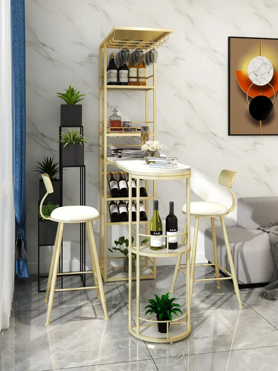 

Premium luxury living room bar table partition cabinet home balcony tea bar small-sized porch wine integrated table