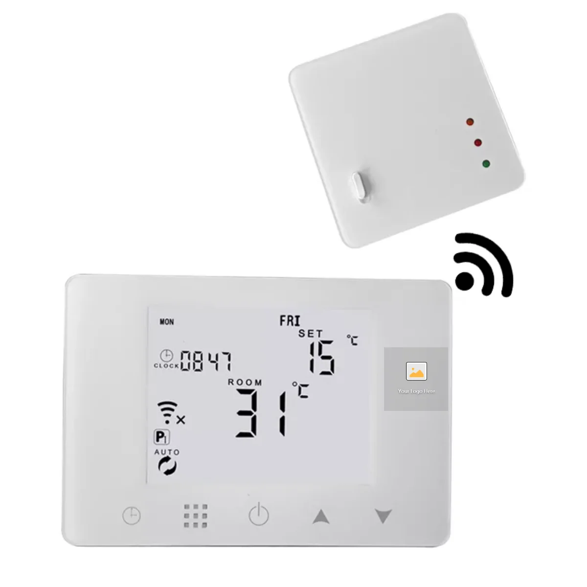 

433MHz Thermoregulator programmable wireless room digital wifi thermostat for boiler