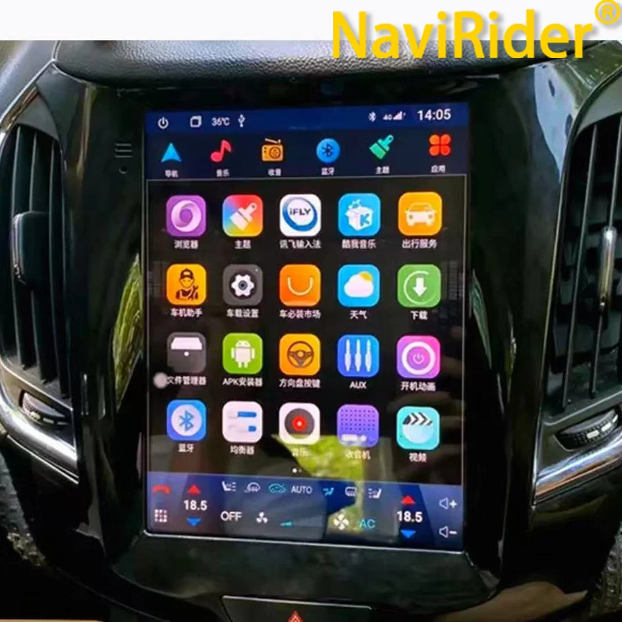 Unidad principal para Chevrolet Cruze LTZ 2015-2018 Carplay inalámbrico Navirider 10,4 ''pantalla GPS Radio de coche Android 15 Radio Navi estéreo