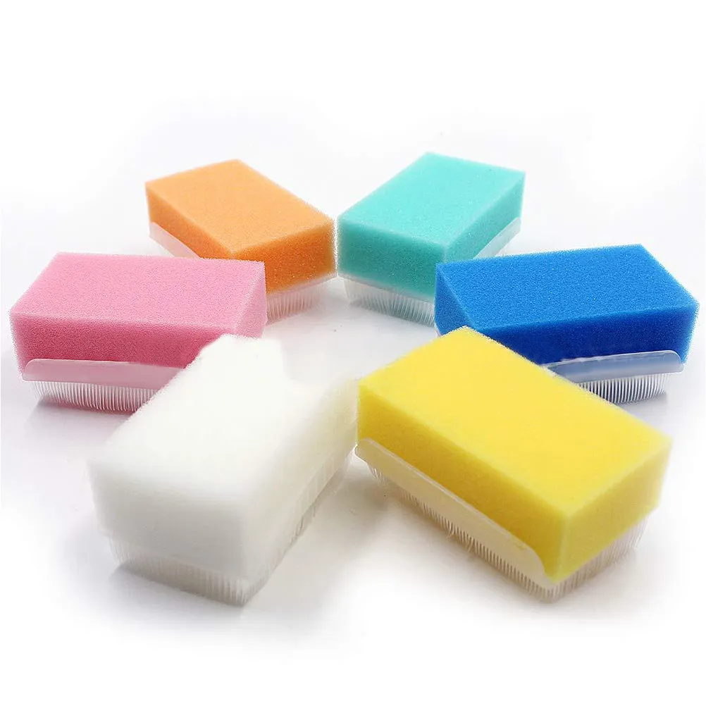 6Pcs Baby Sensory Brush Sponge Bath Tool for Newborns and Infants Gentle Skin Cleaning Massage Sensory Integration Training