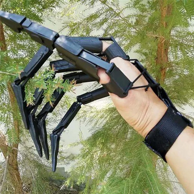 Halloween Articulated Fingers Scarry Fake Fingers Skeleton Hands Realistic Horror Ghost Claw Props Cosplay Gear Finger,B image 3