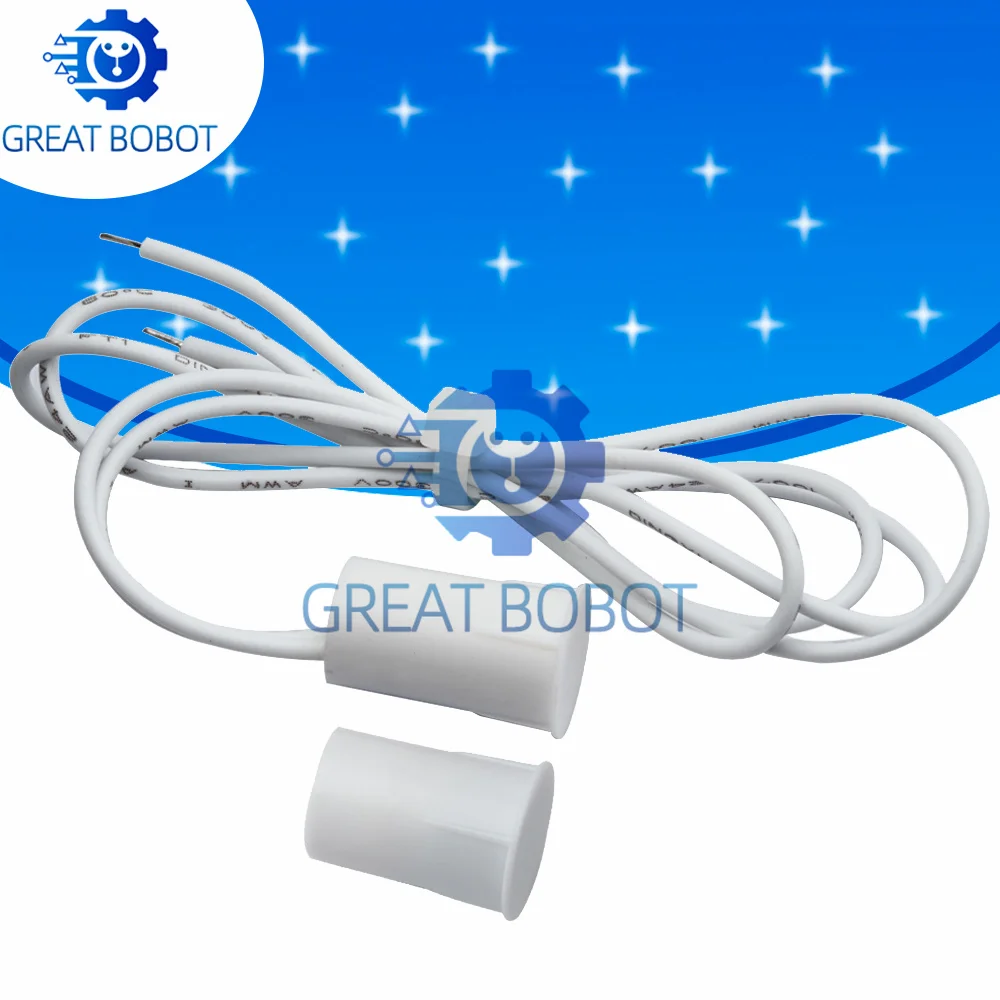 BS 1 Pair RC - 33 Recessed Door Magnetic Switch:  Door Magnet Alarm Detector Sensor for Home Security, 100V DC, 300mA - MC - 33