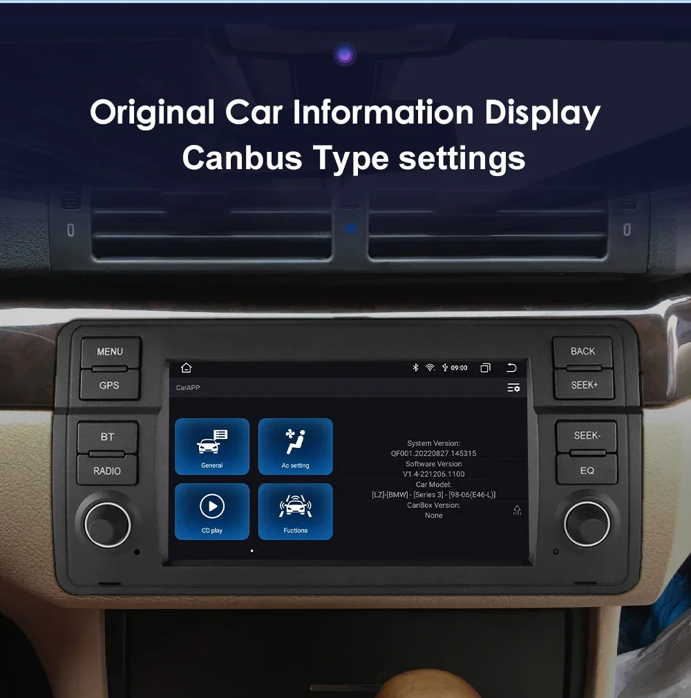 8+128G AI Voice Car Android Auto Radio for BMW E46 M3 318 320 325 330 335 Carplay 4G LTE Multimedia Player GPS Autoradio RDS SWC