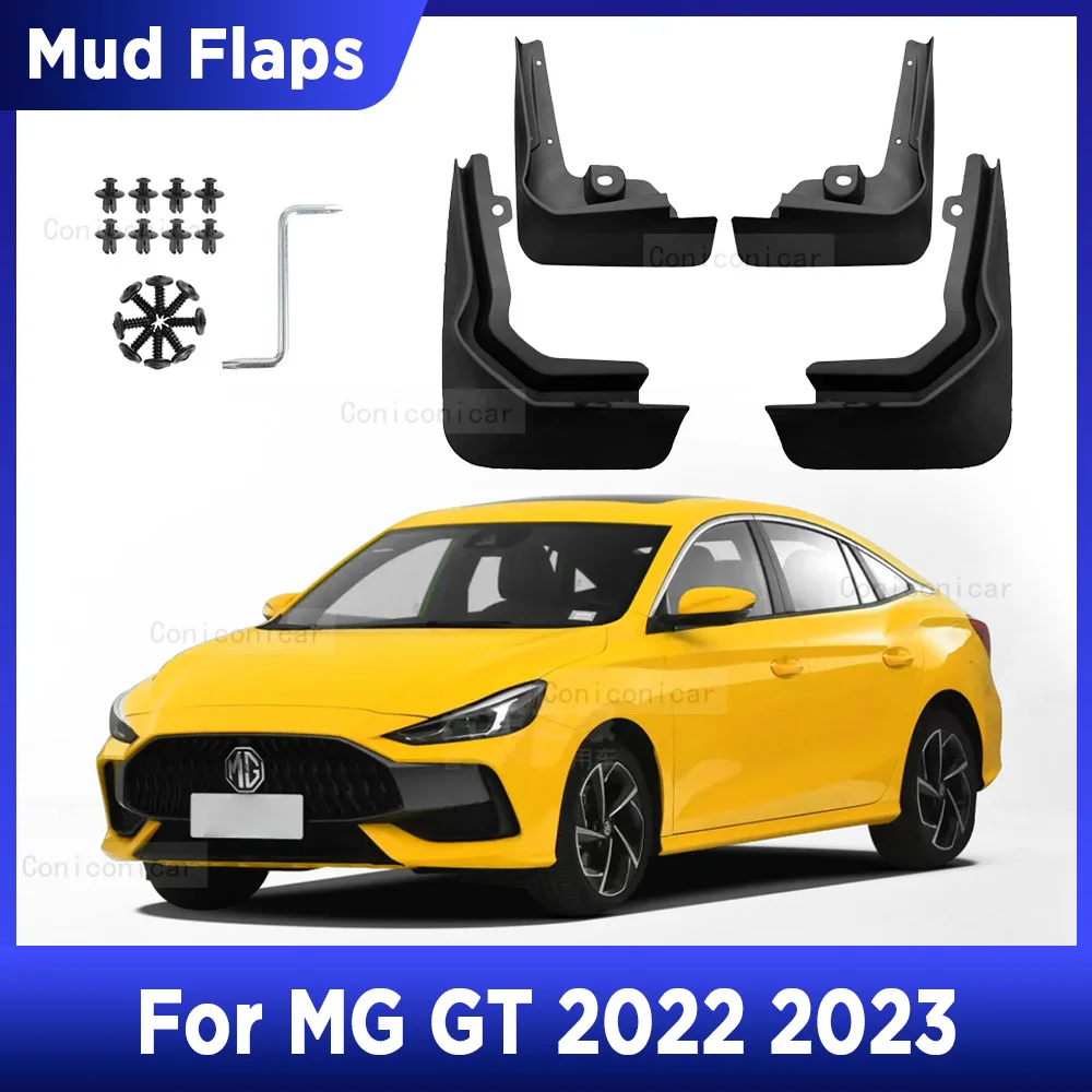 For MG GT 2022 2023 4PCS Mud Flaps Splash Guard Mudguards MudFlaps Front Rear Fender Auto Styline Car Accessories