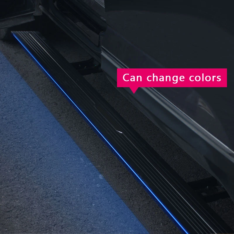 Hongsheng Products Automatic Electric Power Side Step Running Board Neon Led Light for  Q8 2018+