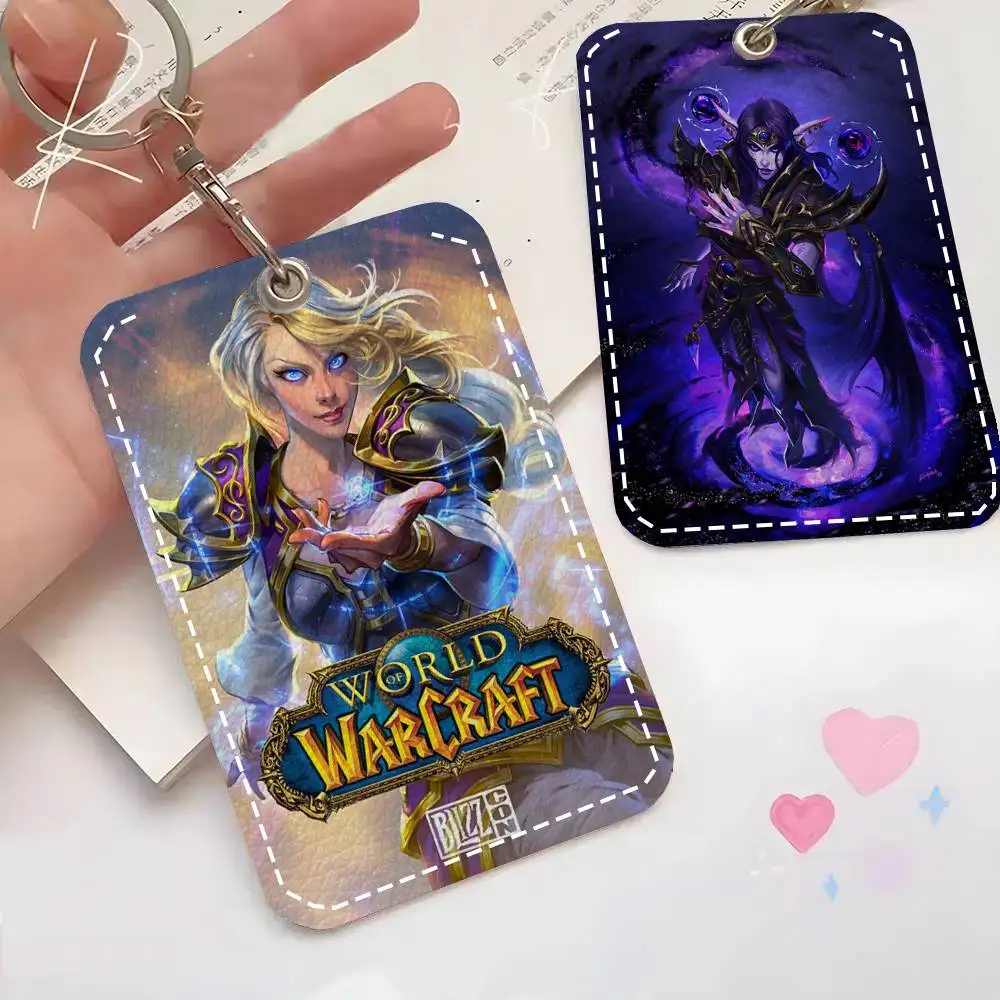 

Кожаный брелок-картхолдер Game W-World Of Warcraft для карт доступа и ключей