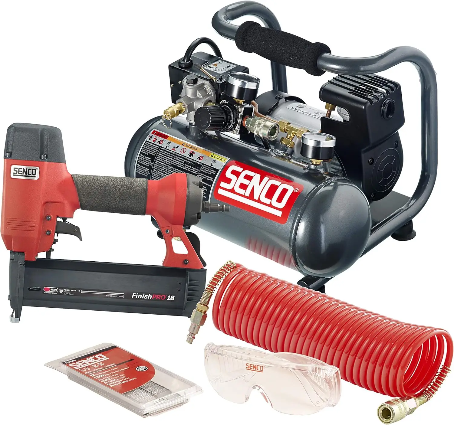 Senco PC0947 18-Gauge Brad Nailer Compressor Combo Kit