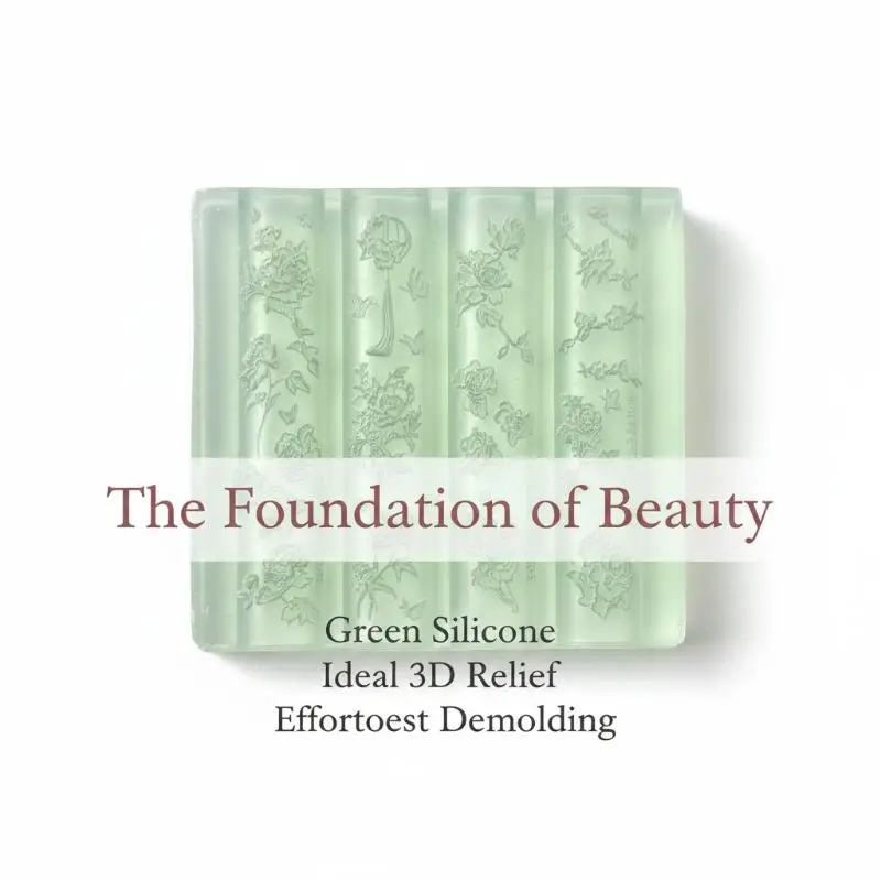 3D Peony Floral Nail Silicone Mold DIY Nail Art Carving Tool Easy to Operate for Home Manicure Professional Salons