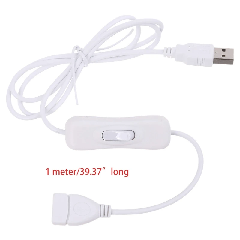 100cm USB 2.0 Male to Female Extension Data Cable with ON/Off Desk Lamp N2UB