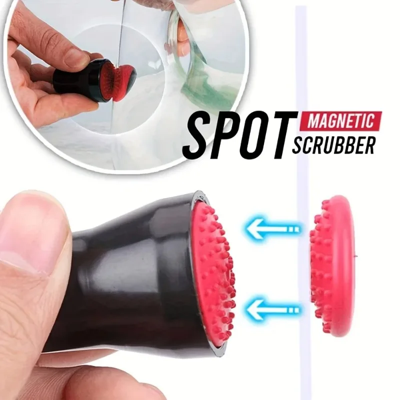 Silikon Magnetische Glas Reinigungsbürste Langlebige Kunststoff Tasse Innenseite Reinigungswerkzeug Rotwein Flasche Magnetische Saugbürste – Detail 3