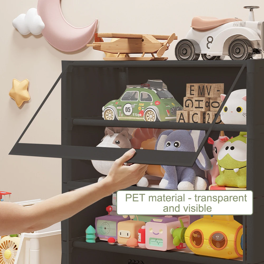 

7-ярусная полка для обуви-органайзер с крышкой, органайзер для хранения с прозрачной откидной дверью, полка для хранения обуви, шкаф для сумок, книг