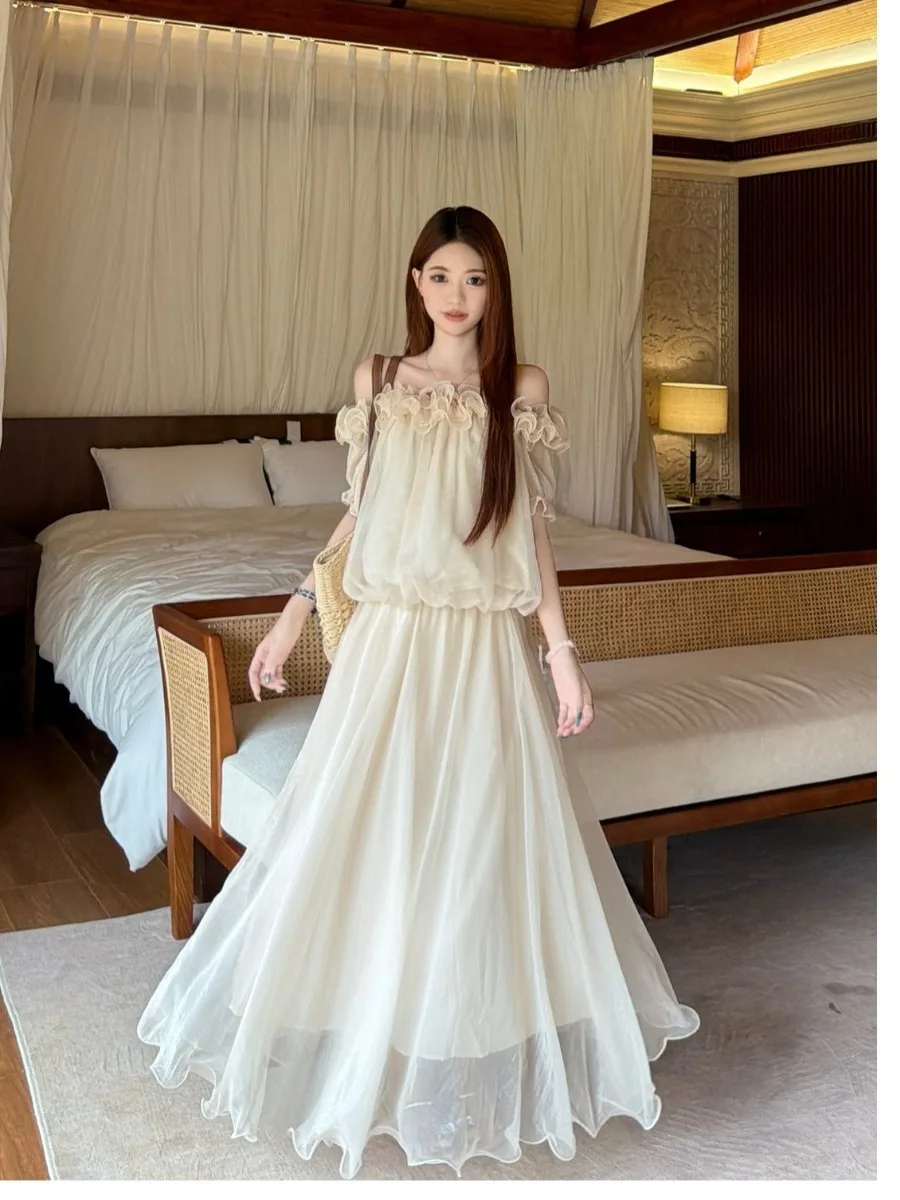

plus Size Women's Gentle Style High Waist Silk Mesh Half Skirt Set Summer New Arrival Commute Friendly Slim Fit Short Sleeve