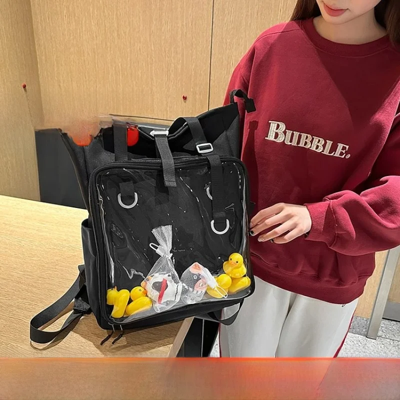 Casual Commuter Large Capacity Women's Backpack Tote Bag Handheld Bag Double Shoulder Bag Nylon Material Zipper Closure Youth