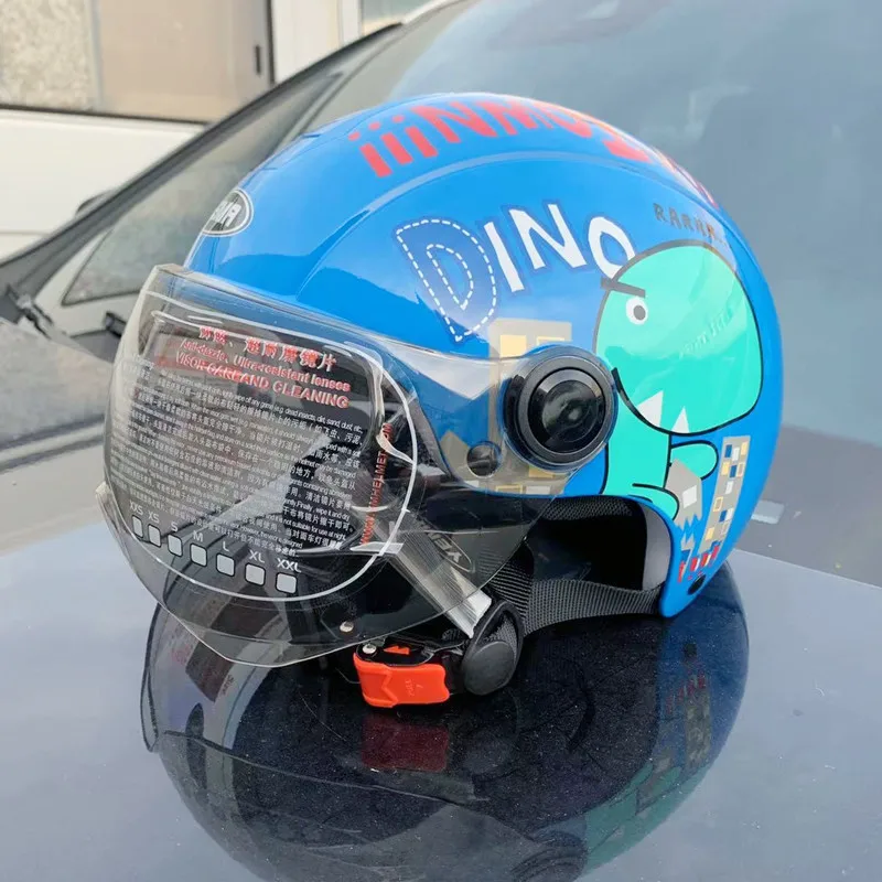 

Kids Safety Helmet 3C Certified Pony New National Standard Electric Bicycle Half Shell Cartoon