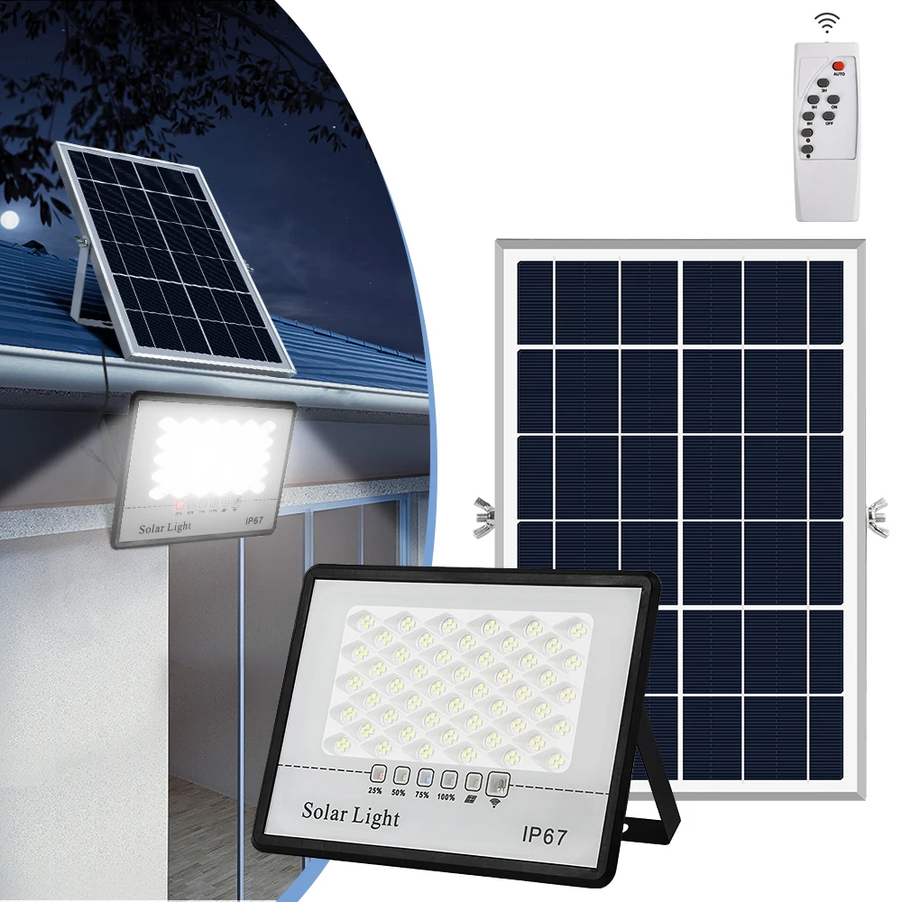 

Solar Lights Outdoor 297LED 3 Modes Motion Sensor Flood Lights with Remote IP65 Waterproof Security Solar Lights for Outside