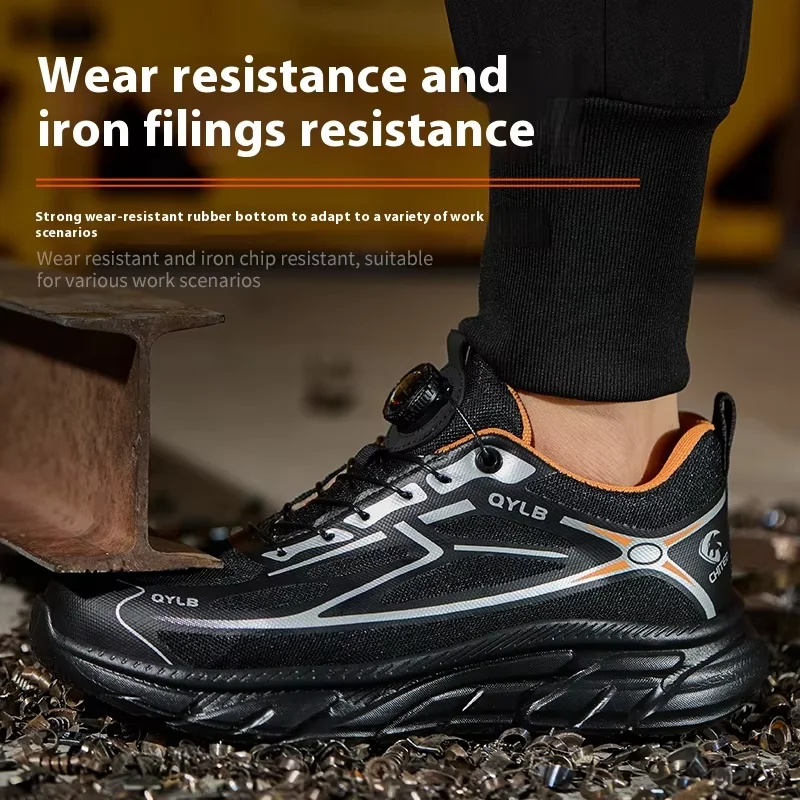 Professional Grade Labor Protection Shoes - Year-Round Work Safety Shoes with Heavy Duty Anti-Smash & Puncture Proof Technology