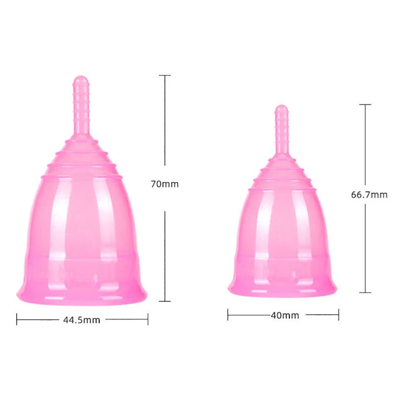 1Pcs Women Menstrual Cup Period Cup Medical Grade Silicone Feminine Hygiene Menstrual Silicone Medica Reusable Menstrual Cup