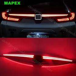 LED Rear Tail Brake Light for Honda crv 2017 2018 2019 - 2022 Gloss Black Driving Lamp with Turn Signal Waterproof taillights