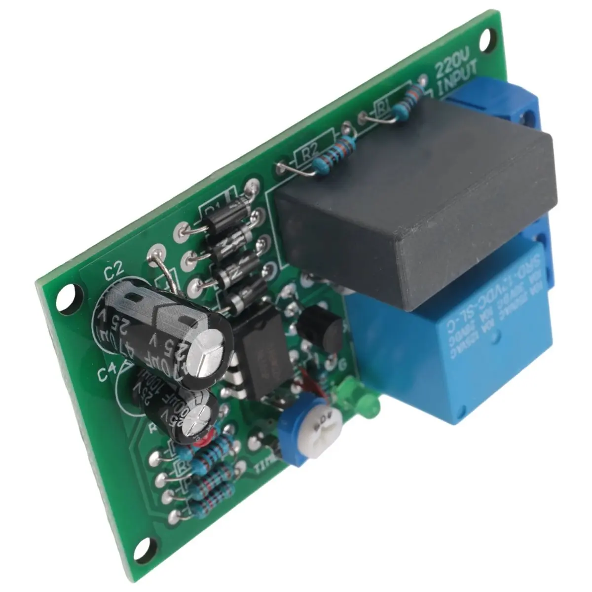 DT89 HOT 220V relay board, power on, time delay, circuit module, corridor switch, stair light, D1B5