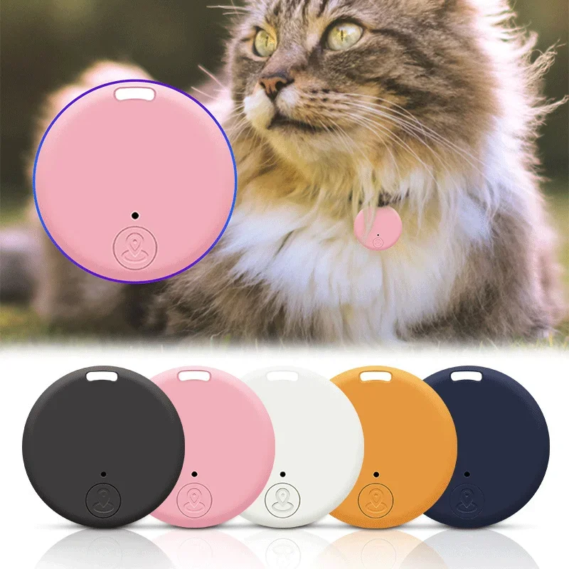 

Cat Dog GPS Bluetooth 5.0 Tracker Anti-Lost Device Round Anti-Lost Device Pet Kids Bag Wallet Tracking Smart Finder Locator